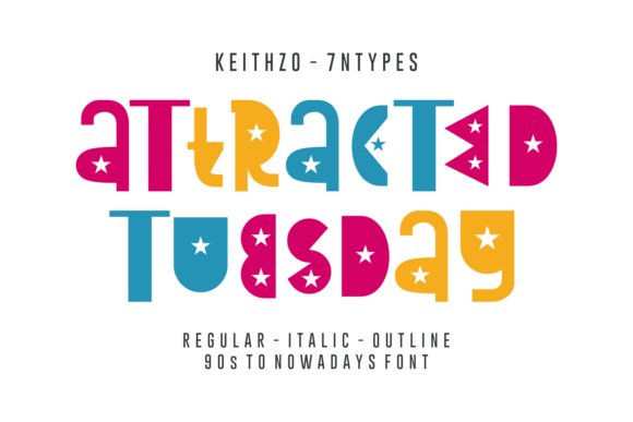 Attracted Tuesday Font for Editorial Design
