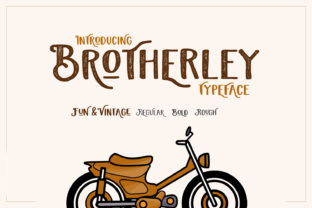 Brotherley Font: Bold Vintage Typography for Digital Design