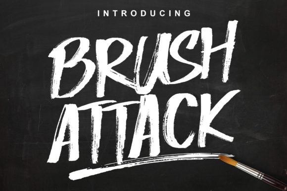 Brush Attack Font for Beautiful, Unique Craft Designs
