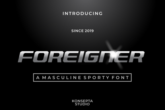 Foreigner Font: Bold, Elegant & Sporty Display Type