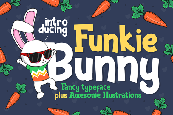 Funkie Bunny Font: A Display Typeface for Joyful Crafts and Branding