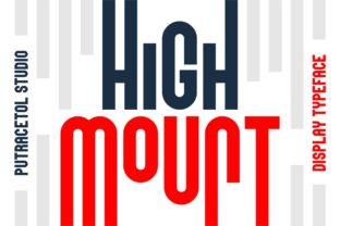 High Mount Display Font for Editorial Design
