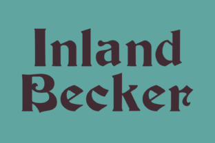 Inland Becker Font: A Timeless Typeface for Creative Makers