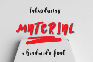Material Display Font for Bold Branding and Creative Designs