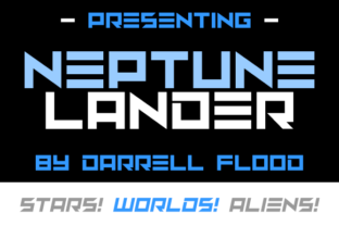Neptune Lander Font: A Futuristic Typeface for Craft Creators