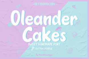 Oleander Cakes Font for Handmade and Commercial Projects