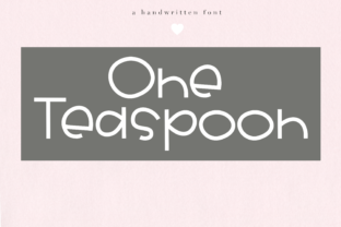 One Teaspoon Font: A Playful Display Typeface for Creative Branding