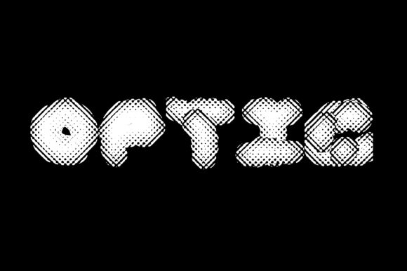 Optic Font: A Distorted Display Typeface for Memorable Branding