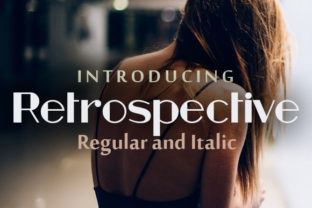Retrospective Font for Editorial Design Projects