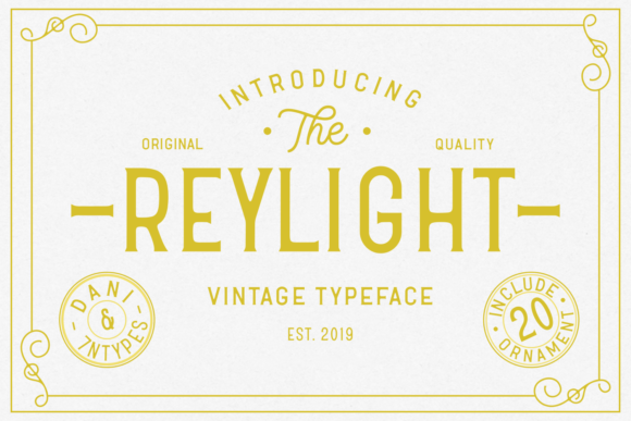 Reylight Font: A Clean Display Typeface for Creative Makers