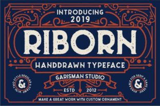 Riborn Family: A Display Font for Vintage-Inspired Branding