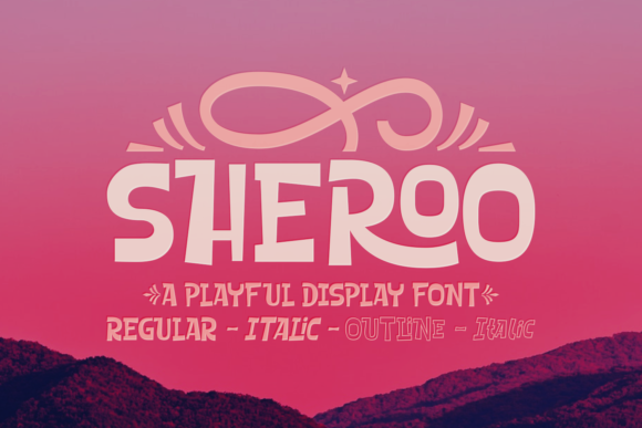 Sheroo: A Playful Display Font for Bold Creative Campaigns