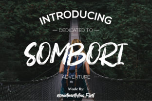 Sombori Font: A Display Script for Bold Branding