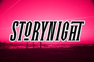 Story Night: A Bold Display Font for Creative Projects