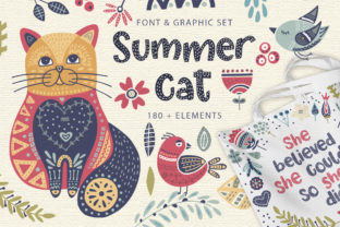 Summer Cat: A Charming Display Font for Designers