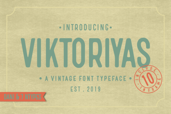 Viktoriyas Display Font: A Vintage-Style Typeface for Digital Design